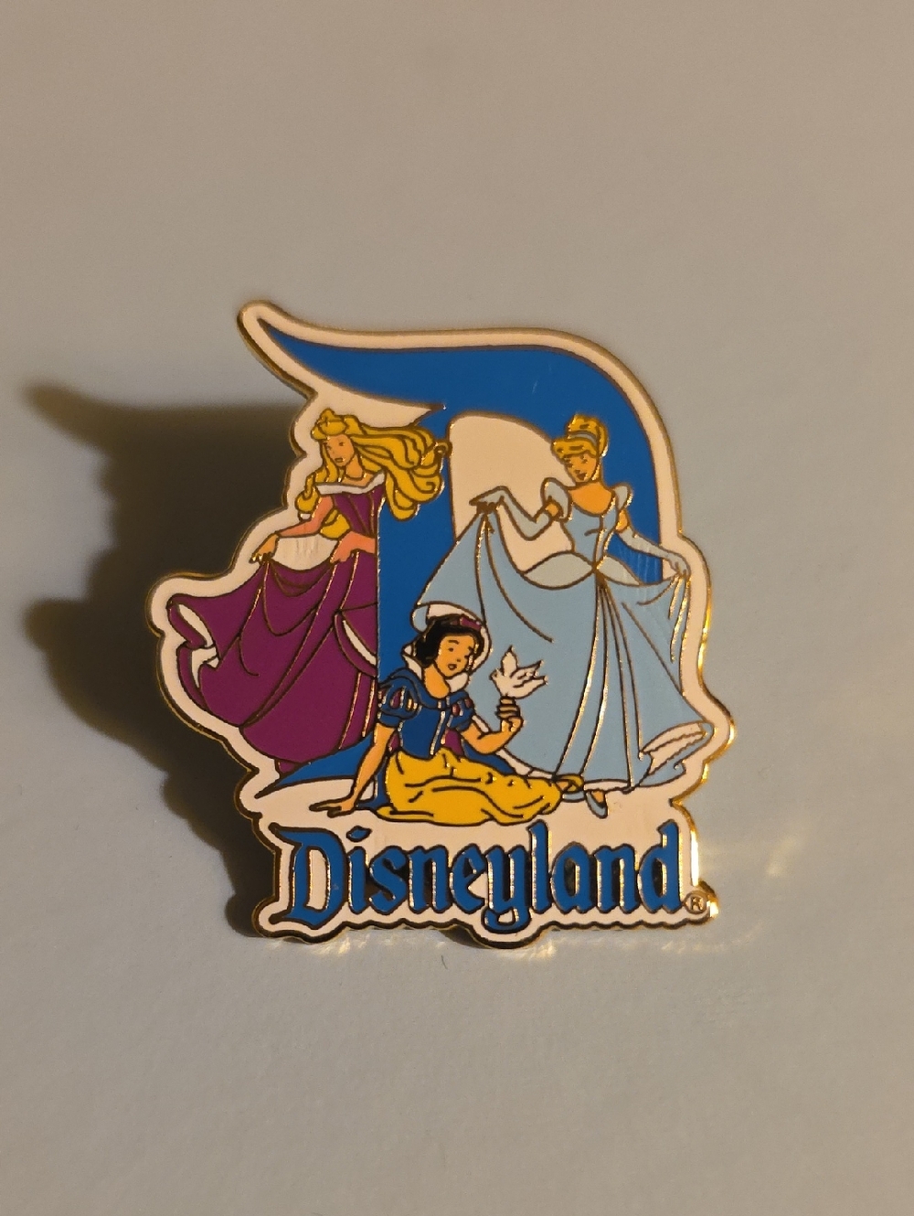 Disney Disneyland Princess Enamel Pin - Blue, Purple, Yellow